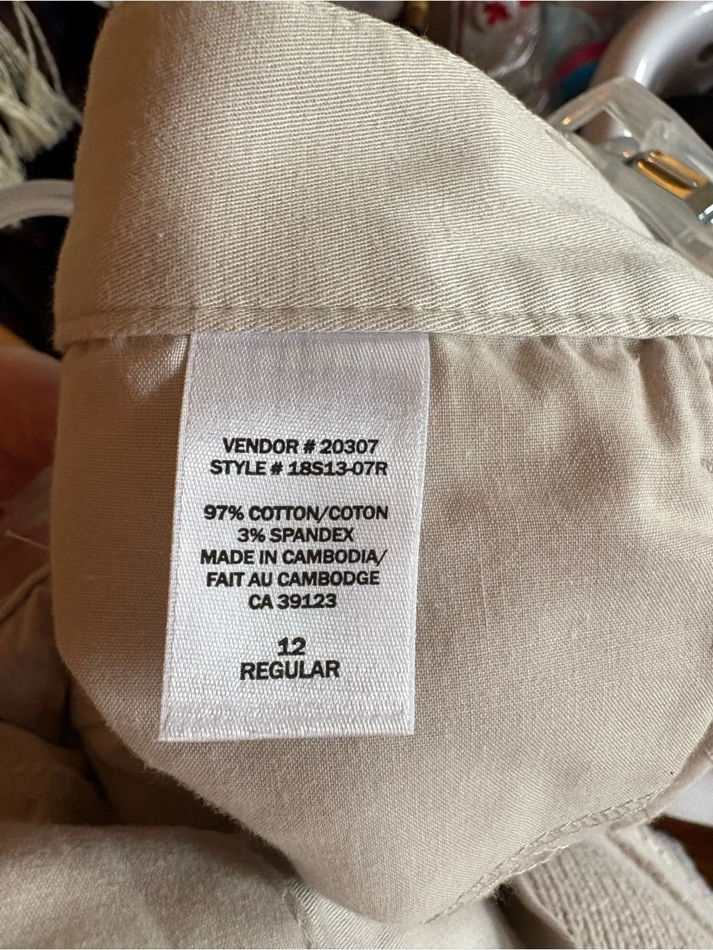 Northern Reflections Classic Beige Crop Chinos - Picture 6 of 10